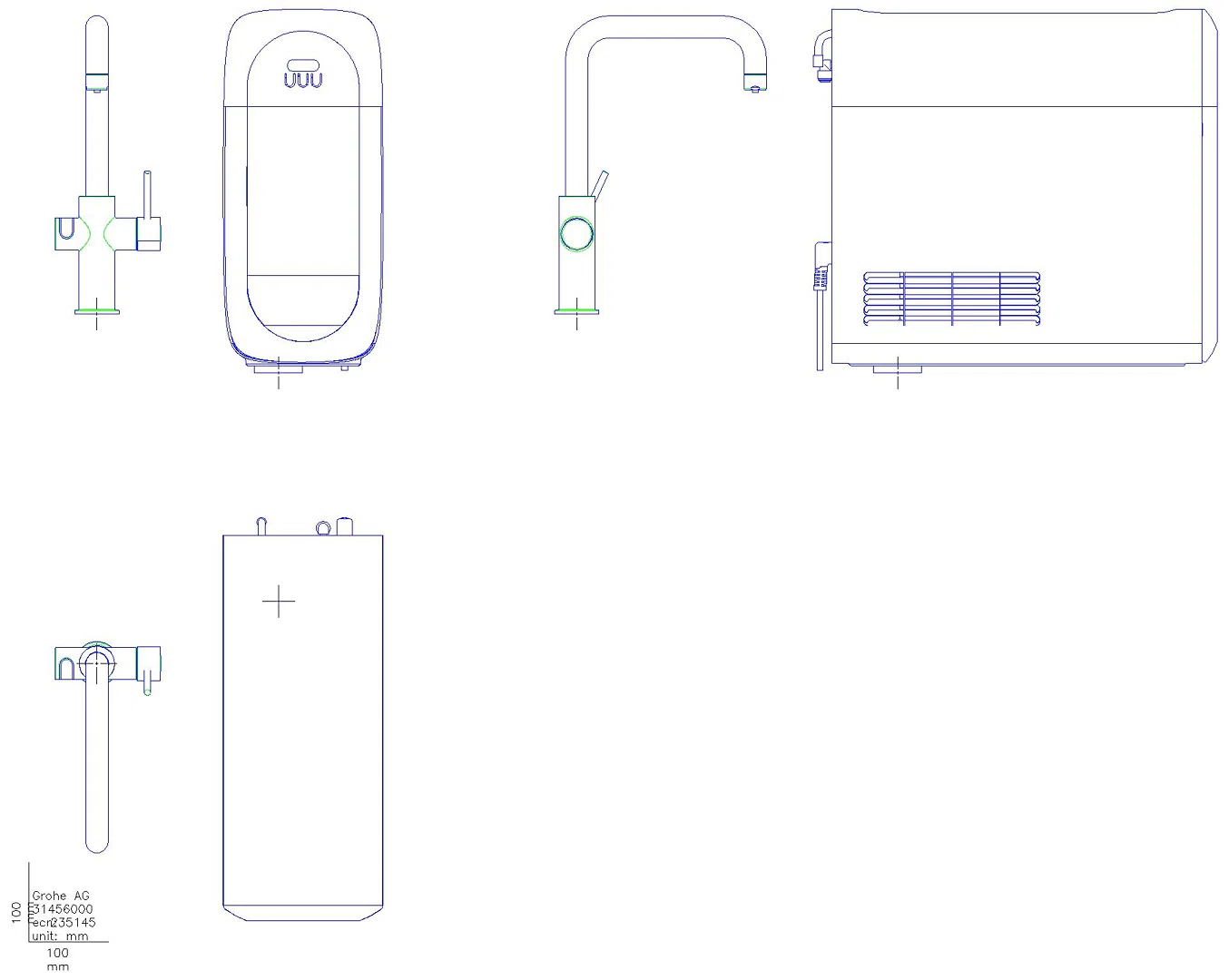 GROHE Starterkit GROHE Blue Home 31456_1 Bluetooth/WIFI U-Auslauf chrom