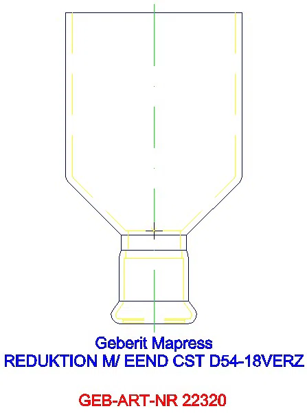GE Mapress C-Stahl Reduktion mit Einschubende d54-18 verzinkt_22320_G