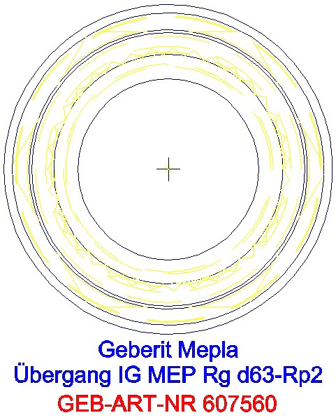 GE Mepla Übergang mit IG Rg d63-Rp2_607.560.00.5_L