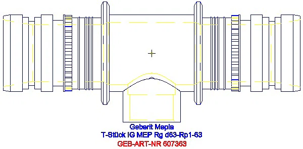 GE Mepla T-Stück mit IG Rg d63-Rp1-63_607.363.00.5_A