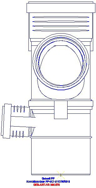 GE Silent-PP Kombiabzweig 87,5Gr links d110/90/50_390.570.14.1_A