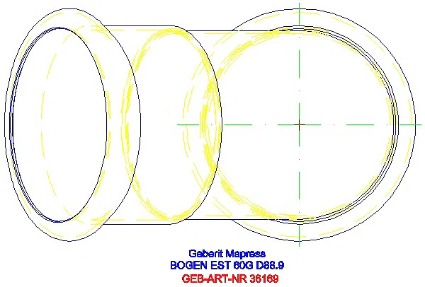 GE Mapress Edelstahl Bogen 60Gr d88,9_36169_G