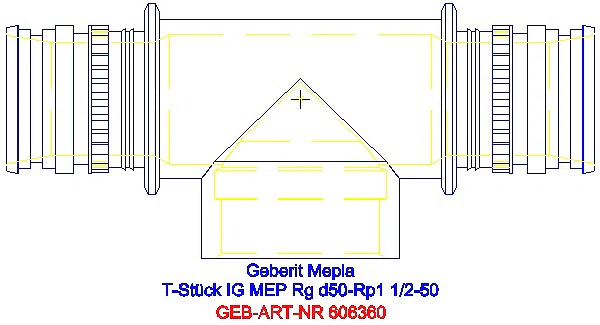 GE Mepla T-Stück mit IG Rg d50-Rp1 1/2-50_606.360.00.5_A