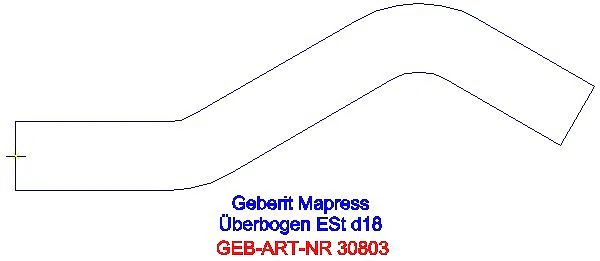 GE Mapress Edelstahl Überbogen d18_30803_A