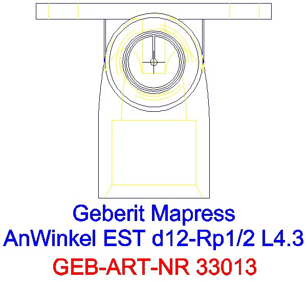 GE Mapress Edelstahl Anschlusswinkel 90Gr d12-Rp1/2_33013_G