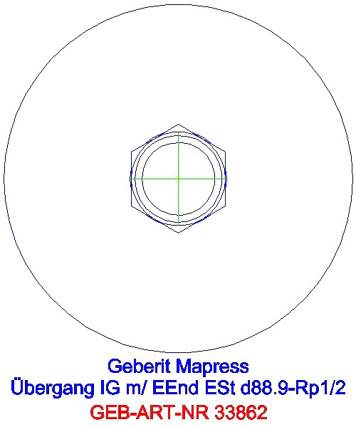 GE Mapress Edelstahl Übergang mit IG und Einschubende d88,9-Rp1/2_33862_L