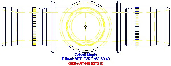 GE Mepla T-Stück egal PVDF d63-63-63_627.310.00.5_G