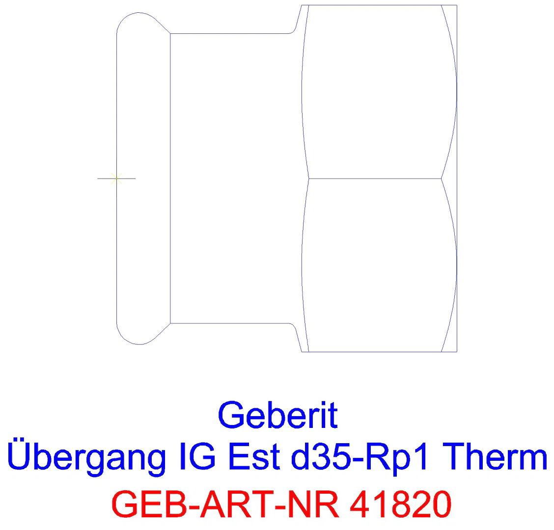GE Mapress Therm Übergang mit IG d28-Rp3/4_41820_a
