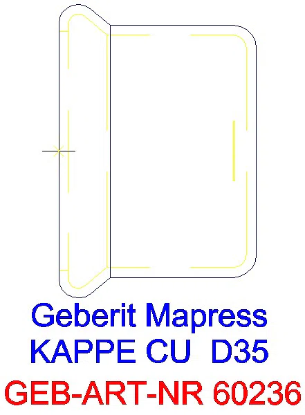GE Mapress Kupfer Kappe d35_60236_G