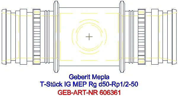 GE Mepla T-Stück mit IG Rg d50-Rp1/2-50_606.361.00.5_G