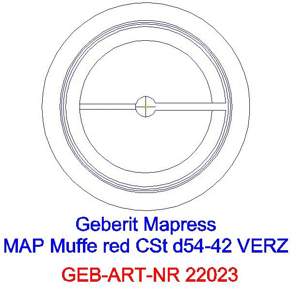 GE Mapress C-Stahl Muffe reduziert d42-35 verzinkt_22023_L