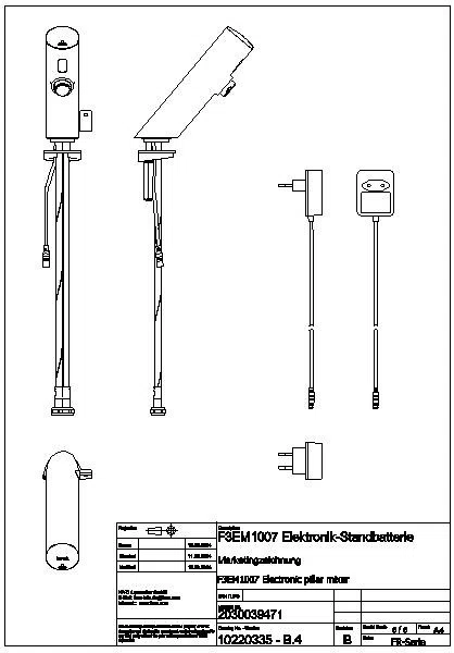 Standbatterie, F3, elek., Mischer, 3l, Steckernetzteil 230 VAC, F3EM1007