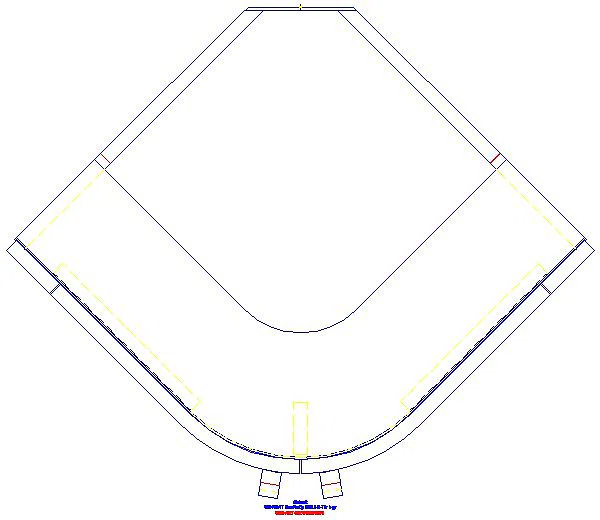 Renova Compact US für Eckwaschtisch mit 2 Türen, 69x60,4x55cm, hellgrau_862151000_G