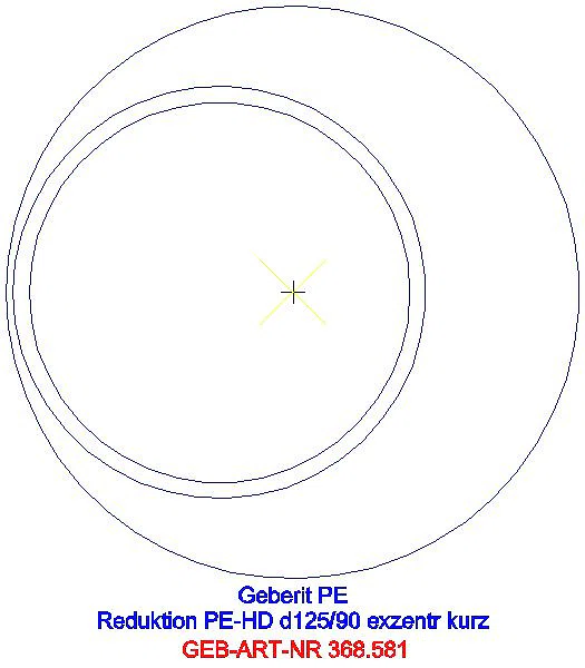GE PE Reduktion exzentrisch kurz d125/90_368.581.16.1_G