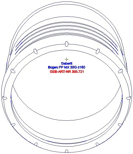 GE Silent-Pro Bogen 30Gr d160mm_393.721.14.1_G