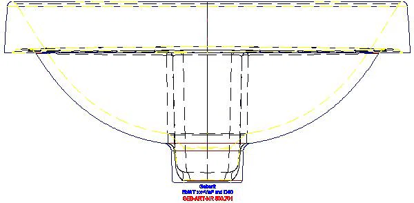 VariForm Einbauwaschtisch, rund d: 40cm, o. Hl, m. Ül._500.701.01.2_A