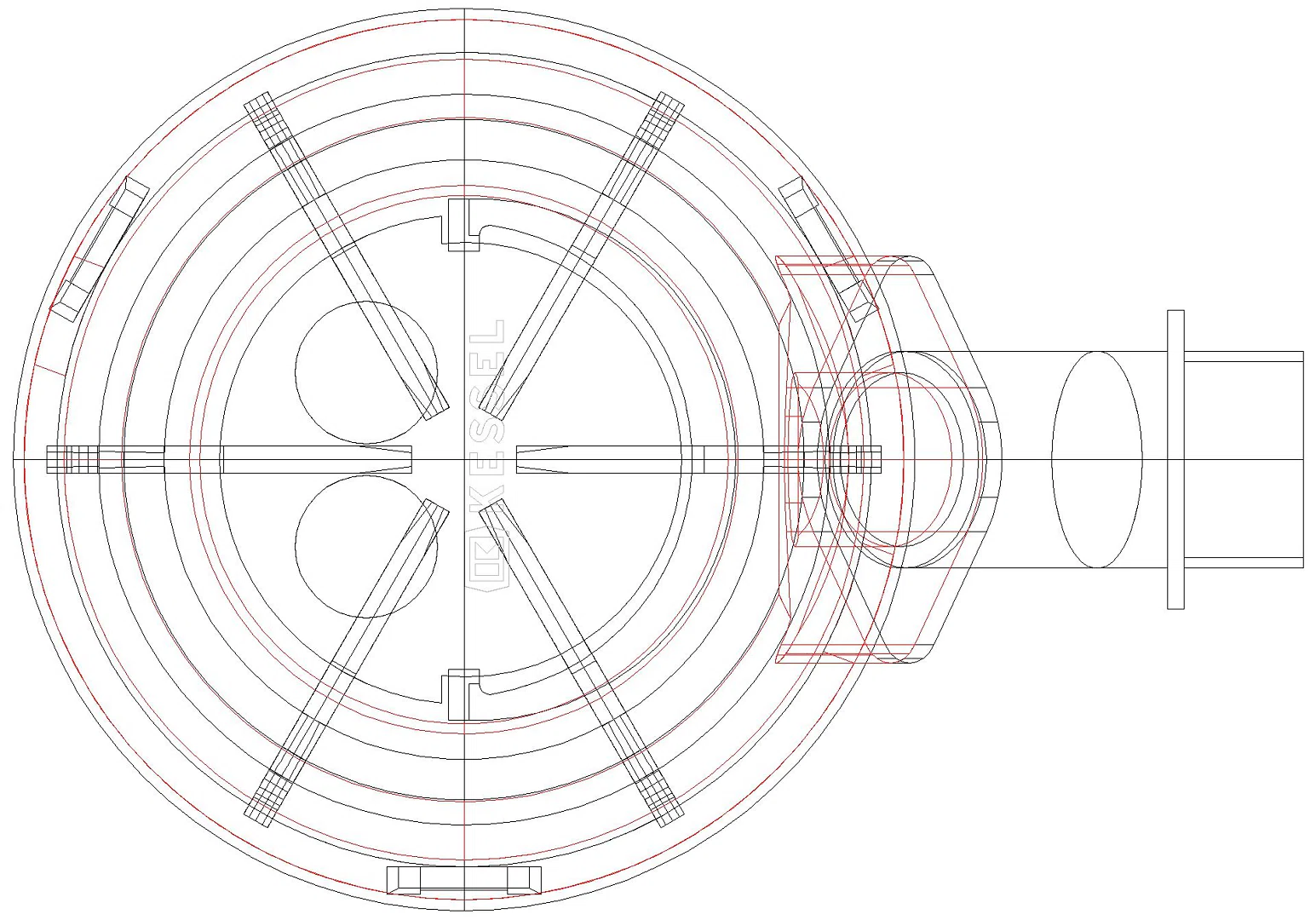 KESSEL-Tauchpumpe Aquadive KTP 300 ohne Schwimmerschalter,10 m (3D)