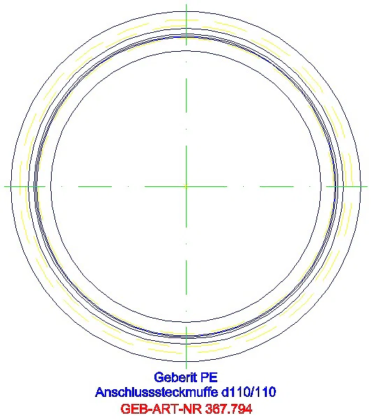 GE PE Anschlusssteckmuffe mit Lippendichtung d110/110_367.794.16.1_G