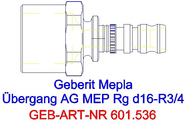 GE Mepla Übergang mit AG Rg d16-R3/4_601.536.00.5_G
