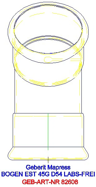 GE Mapress Edelstahl Bogen 45Gr d54 (LABS-frei)_82608_L