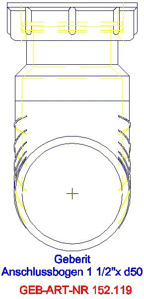 GE Anschlussbogen 90Gr mit Überwurfmutter 1 1/2''x d50_152.119.16.1_A