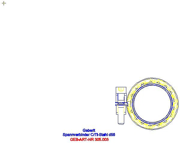 GE Silent-db20 Spannverbinder CrTi-Stahl d56_305.003.14.3_A