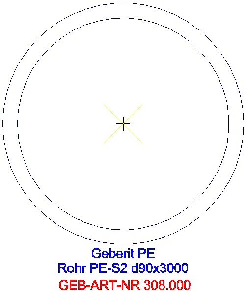 GE Silent-db20 Rohr d90x5,5 L:3m_308.000.14.1_G