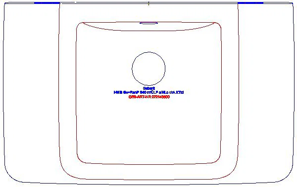 Renova Plan HWB, verk. Ausladung 40x25cm, o. Hl., m. Ül., KeraTect_272143600_G