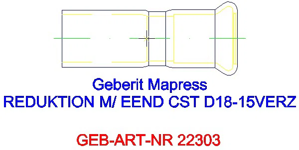 GE Mapress C-Stahl Reduktion mit Einschubende d18-15 verzinkt_22303_L