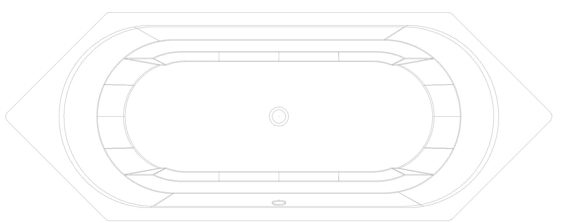KALDEWEI VAIO DUO 6 Badewanne, 2100x800 mm, Modell-Nr: 952