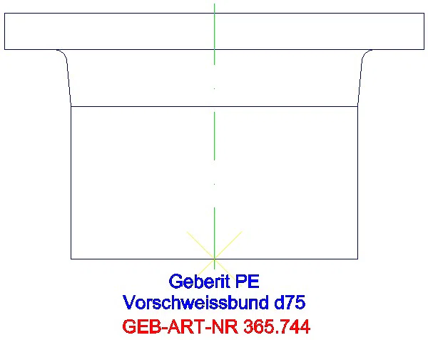GE PE Vorschweissbund d75_365.744.16.1_A