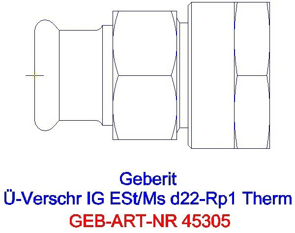 GE Mapress Therm Übergangsverschr. mit IG d22-Rp1_45305_A