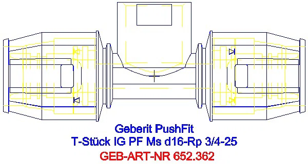 GE PushFit T-Stück mit IG Ms d25-Rp3/4-25_652.362.00.1_A