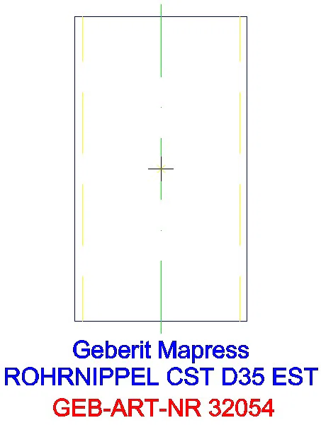 GE Mapress Edelstahl Rohrnippel d35_32054_G