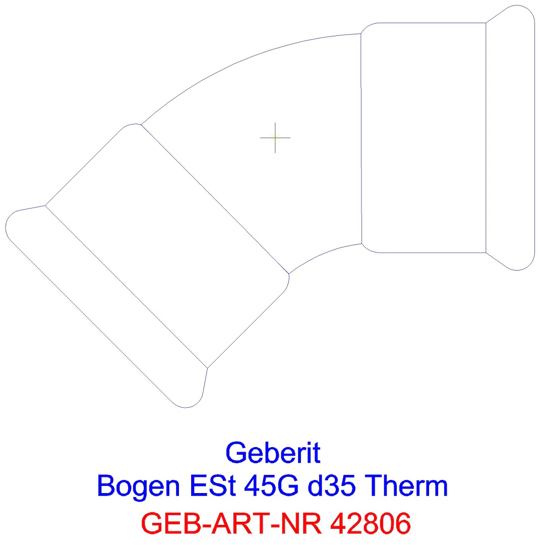 GE Mapress Therm Bogen 45Gr d35 _42806_l