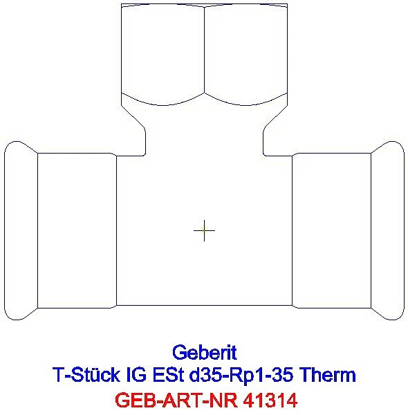 GE Mapress Therm T-Stück mit IG d35-Rp1-35_41314_A