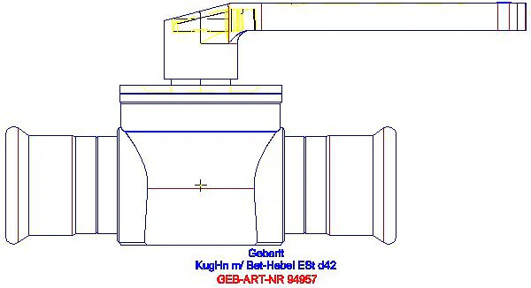 GE Mapress Kugelhahn d42 mit Betätigungshebel edst._94957_A