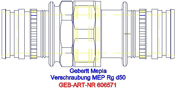GE Mepla Verschraubung Rg d50_606.571.00.5_G