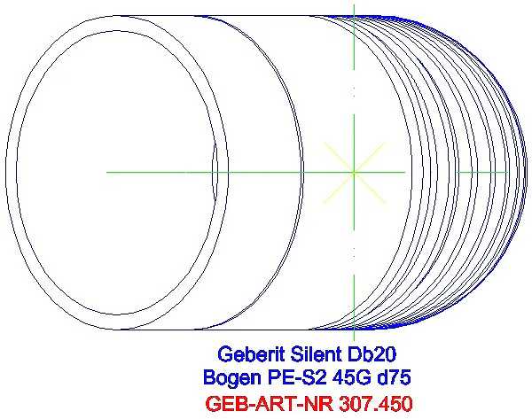 GE Silent-db20 Bogen 45Gr d75_307.450.14.1_G