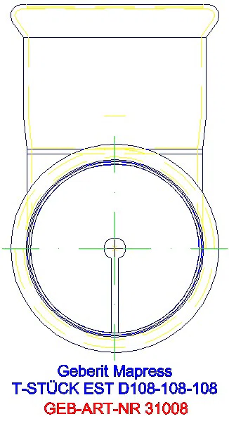 GE Mapress Edelstahl T-Stück egal d54-54-54_31008_L