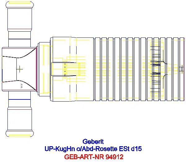 GE Mapress UP-Kugelhahn d15 mit Abdeckrosette Edelstahl_94912_A