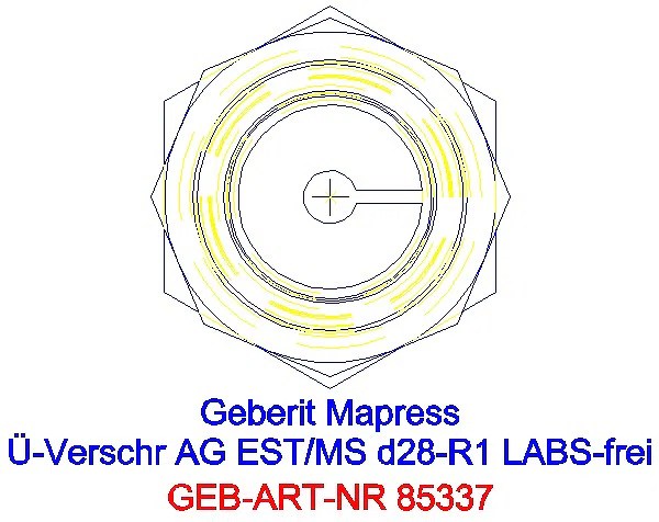 GE Mapress Edelstahl Übergangsverschr. mit AG (LABS-frei) d28-R1_85337_L