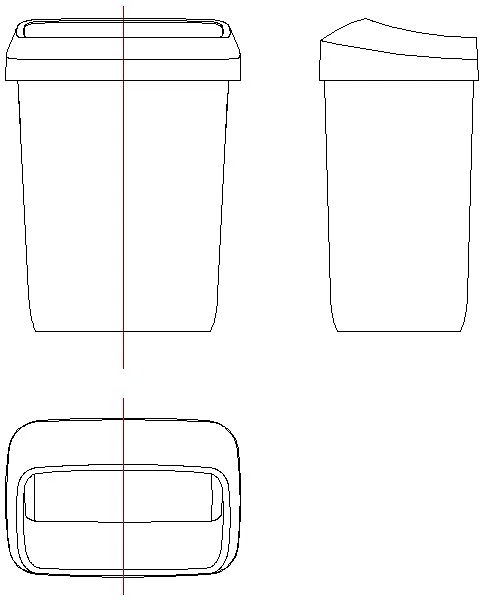 Paradise Paper Bin 43l
