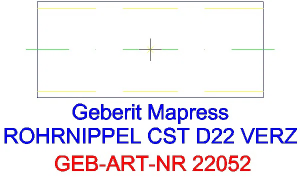 GE Mapress C-Stahl Rohrnippel außen verzinkt d22_22052_L