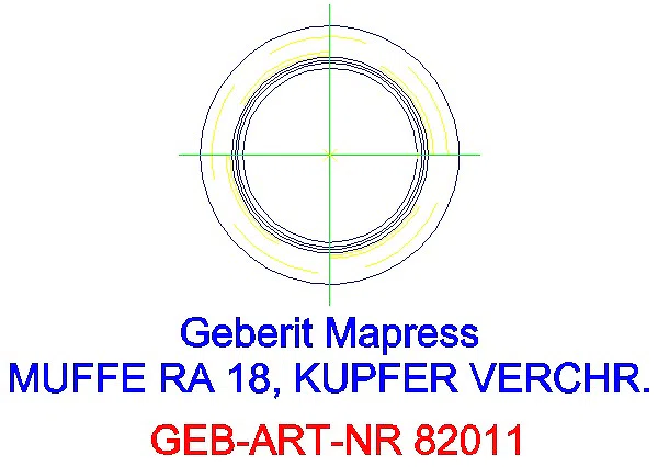 GE Mapress Edelstahl Muffe d108 (LABS-frei)_82011_L