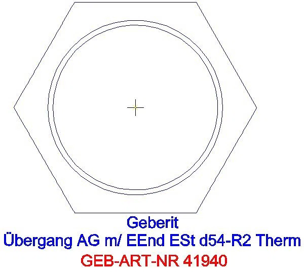 GE Mapress Therm Übergang mit AG und Einschubende d54-R2_41940_L