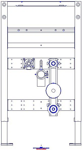 GE Duofix Element f WT, 82-98cm, S-Arm. 1 WZ-Strecke, UP-KH u. Anschl. T-St._111078002_A