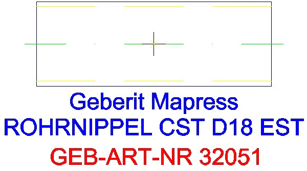 GE Mapress Edelstahl Rohrnippel d18_32051_L