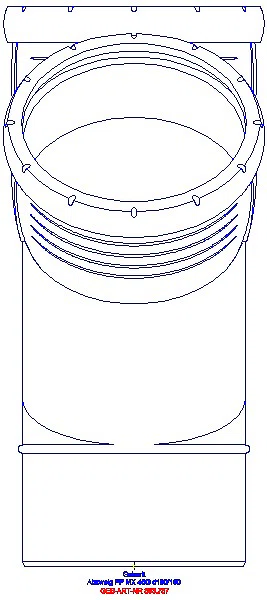GE Silent-Pro Abzweig 45Gr d160/160_393.737.14.1_A