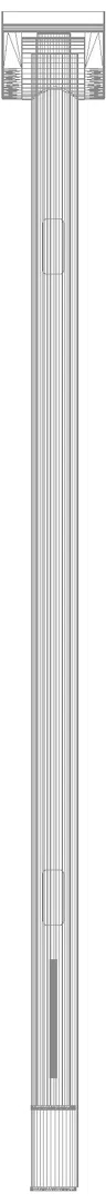 HEWI SK-Griff Duo (B), PRH, L:850, pulverbeschichtet dgrau tma